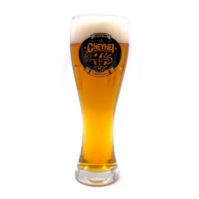 Verre à bière 25cl "La Cheynei, la blonde de caractère" de Reptilis
