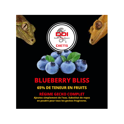 Nourriture complète à la myrtille pour frugivore "Blueberry bliss"