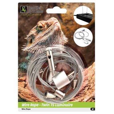 Câble de suspente pour Twin T5 Luminaire "Wire rope" Reptile systems