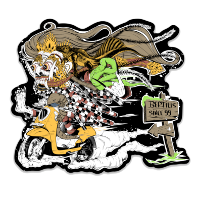 Sticker Rangda de Bali Reptilis