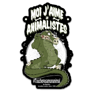 Sticker Anti-animalistes - Le symbole de la lutte Reptilis !!!