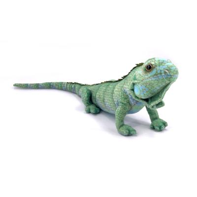 Peluche gros iguane vert foncé