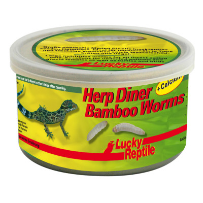 Vers de bambou en conserve "Herp diner bamboo worms" de Lucky reptile