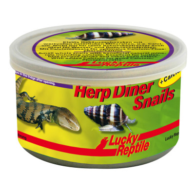 Escargots avec coquille en conserve "Herp diner snails" de Lucky reptile