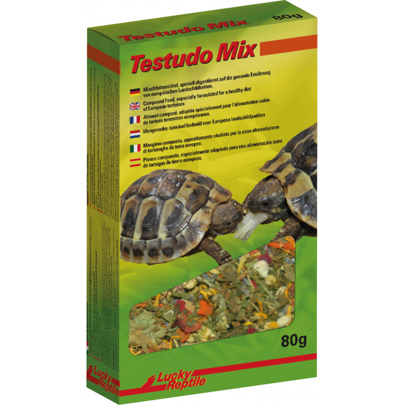 Alimentation sèche pour tortues terrestres Testudo mix de Lucky reptile -  Reptilis