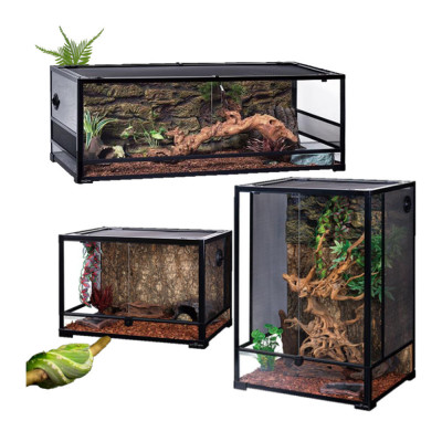 Terrariums jusque 60 cm en verre démontable avec cuve étanche Reptizoo