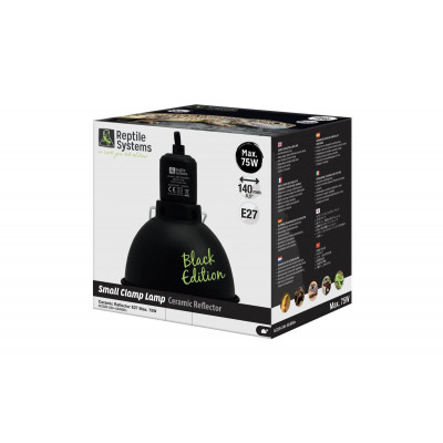 Support de lampe "Clamp lamp black" de Reptile Systems