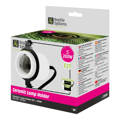 Support de lampe "Ceramic lamp holder" de Reptile Systems