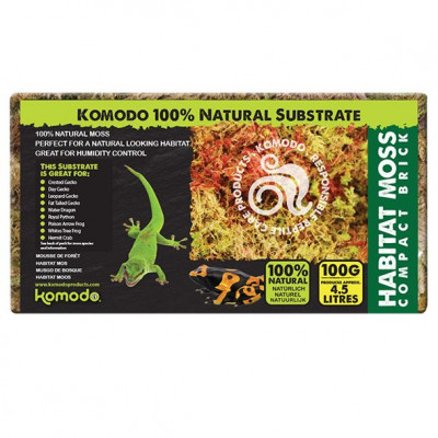 Mousse sphaigne "Habitat moss compact brick" Komodo